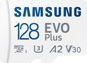 Speicherkarte Samsung MicroSDXC 128 GB EVO Plus + SD Adapter - Paměťová karta