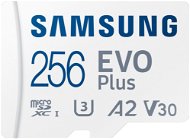 Memóriakártya Samsung MicroSDXC 256GB EVO Plus + SD adapter - Paměťová karta