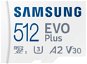 Memory Card Samsung MicroSDXC 512GB EVO Plus + SD Adaptor - Paměťová karta