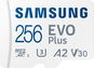 Speicherkarte Samsung MicroSDXC 256GB EVO Plus 2024 + SD-Adapter - Paměťová karta