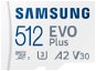 Samsung MicroSDXC 512GB EVO Plus 2024 + SD adapter - Memóriakártya