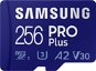 Samsung MicroSDXC 256GB PRO Plus + SD adapter - Memóriakártya
