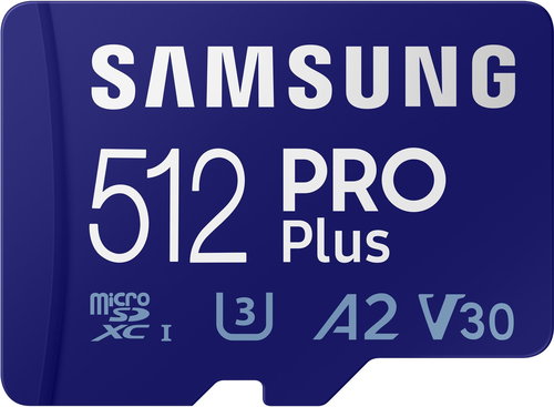 Samsung MicroSDXC 512GB PRO Plus + SD adaptér - Paměťová karta - Hlavní obrázek