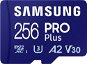 Memory Card Samsung MicroSDXC 256GB PRO Plus + SD Adapter (2023) - Paměťová karta