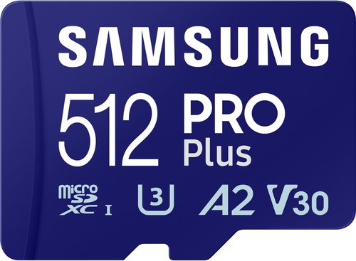 Samsung MicroSDXC 512GB PRO Plus + SD Adapter (2023) - Memory Card - Main image
