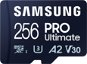 Memóriakártya Samsung MicroSDXC 256 GB PRO Ultimate + SD adapter - Paměťová karta