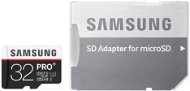 Samsung micro SDHC 32GB PRO Plus Class 10 UHS-I + SD átalakító - Memóriakártya