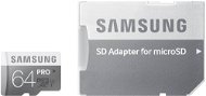 Samsung micro SDHC 64GB Class 10 PRO + SD adapter - Memory Card