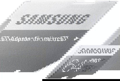 Samsung MicroSDXC 64GB Class 10 PRO UHS 3 + SD adaptér - Paměťová karta - Hauptbild