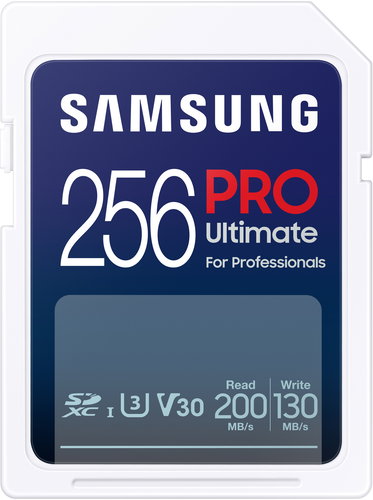 Samsung SDXC 256GB PRO ULTIMATE Main image Samsung SDXC 256GB PRO ULTIMATE - Memory Card - Main image