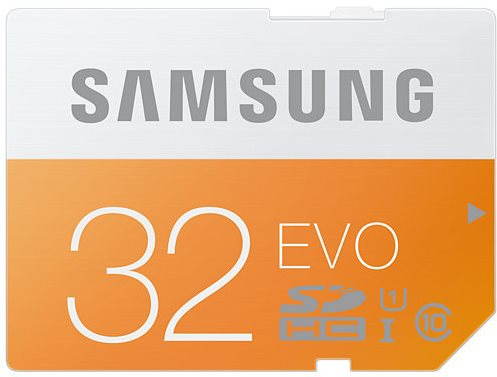 Samsung 32GB SDHC Class 10 EVO Main image Samsung 32GB SDHC Class 10 EVO - Memory Card - Main image