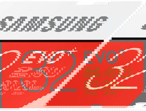 Samsung Plus-32GB SDHC Class 10 EVO Hauptbild Samsung Plus-32GB SDHC Class 10 EVO - Speicherkarte - Hauptbild