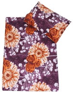 SASCO 2 dílné ložní povlečení - Purple with flowers - Bed Linen