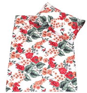 SASCO 2 piece bed linen - Red and white flowers - Bed Linen