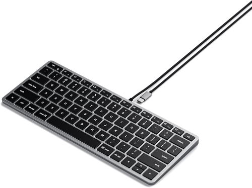 Satechi Slim W1 USB-C BACKLIT Wired Keyboard - Space Grey - US - Klávesnice - Hlavní obrázek