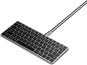 Billentyűzet Satechi Slim W1 USB-C BACKLIT Wired Keyboard - Space Grey - US - Klávesnice