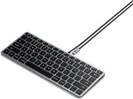 Satechi Slim W1 USB-C BACKLIT Wired Keyboard - Space Grey - US - Billentyűzet