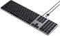 Tastatur Satechi Aluminum Wired Keyboard for Mac - Space Gray - US - Klávesnice