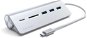 Satechi Aluminium Typ C USB Hub (3x USB 3.0, MicroSD) - Silver - Port-Replikator