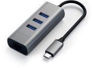 Satechi Aluminium Type-C Hub (3x USB 3.0, Ethernet) - Space Grey - USB Hub