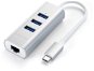 Satechi Aluminium Type-C Hub (3x USB 3.0, Ethernet) - Silver - USB Hub