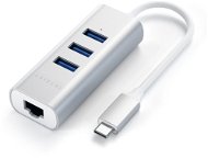 Satechi Aluminium Typ C Hub (3x USB 3.0, Ethernet) - Silver - USB Hub