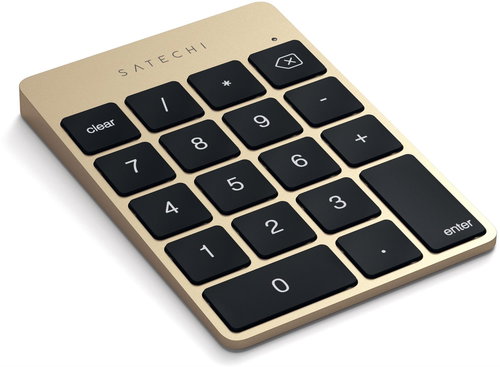 Satechi Aluminum Slim Wireless Keypad - Gold Fő fotó Satechi Aluminum Slim Wireless Keypad - Gold - Numerikus billentyűzet - Fő fotó
