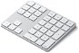 Numerikus billentyűzet Satechi Aluminum Bluetooth Extended Keypad - Silver - Numerická klávesnice