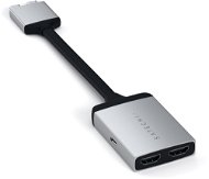 Satechi Type-C Dual HDMI Adapter – Silver - Replikátor portov