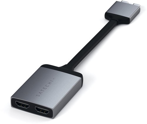 Satechi Typ-C Dual HDMI Adapter - Space Grau - USB-Adapter - Hauptbild