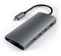 Satechi Aluminum Type-C Multi-Port Adapter (HDMI 4K, 3x USB 3.0, MicroSD, Ethernet V2) - Space Grey - Port Replicator