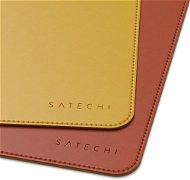 Satechi Dual Sided Eco-leather Deskmate - Yellow/Orange - Mauspad