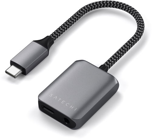 Satechi USB-C to 3.5mm Audio & PD Adapter - Space Grey - Dockingstation - Hauptbild