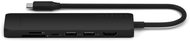 USB Hub Satechi 7in1 USB-C Slim Multiport Adapter with Ethernet - Black - USB Hub
