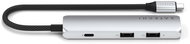 Satechi 4in1 USB-C Slim Multiport Adapter 4K - Silver - USB Hub