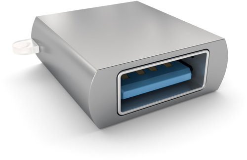 Satechi Type-C to USB-A 3.0 Adapter - Space Grey - Adapter - Hauptbild