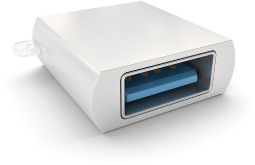 Satechi Type-C to USB-A 3.0 Adapter - Silver - Adapter - Hauptbild