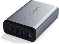 Satechi 75W Dual Type-C PD Travel Charger Space Grey - Netzladegerät