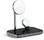 Satechi Aluminium 3-in-1 Magnetic Wireless Charging Stand Black - Charging Stand