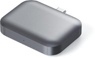 Satechi USB-C Wireless Charging Dock for AirPods Space Grey - Bezdrátová nabíječka