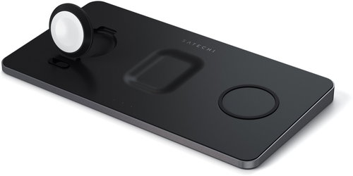 Satechi Trio Wireless Charging Pad Black - Vezeték nélküli töltő - Fő fotó