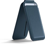 Satechi Vegan-Leather Magnetic Wallet Stand Dark Blue - MagSafe peňaženka