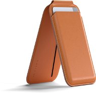 Satechi Vegan-Leather Magnetic Wallet Stand Orange - MagSafe tárca