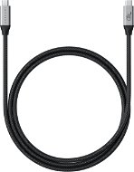 Satechi USB4 Pro Braided Cable, PD 240W, 40 Gbps Data, 8K/60Hz or 4K/120Hz, 1,2 m, fekete - Adatkábel