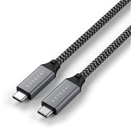 Satechi USB4 C-To-C Braided Cable 40 Gbps 80 cm – Grey - Dátový kábel