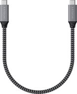 Satechi USB4 C-To-C Braided Cable 40 Gbps 25 cm – Grey - Dátový kábel