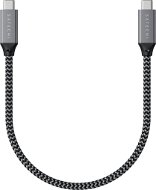 Satechi USB4 C-To-C Braided Cable 40 Gbps 25 cm – Grey - Dátový kábel