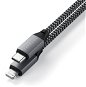 Satechi USB-C to Lightning Short Cable 25cm - Space Grey - Napájecí kabel