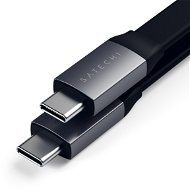 Satechi USB-C to USB-C Gen 2 Flat Cable (0,24 m) – Space Grey - Dátový kábel