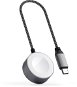 Satechi USB-C Magnetic Braided Charging Cable for Apple Watch, 20 cm - Okosóra töltő